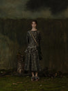 Mutedance 25 Autumn/Winter Round Neck Top Skirt Plant Dye Highly Handmade MD-MD25FW70-dark green (MD25FW65)